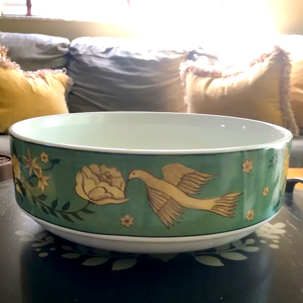 Vintage Warren Kimble Sakura Brandon Rose Serving Bowl